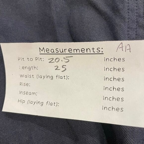 LOFT Blue Cotton Button Front Ruffle Sleeve Shirt Jacket Medium Blouse - Picture 7 of 7